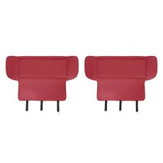 카에버 BMW 5시리즈 g60 전용 프리미엄 시트 킥패드 i5 24년 이후 하프커버, 부르고뉴 레드, 2개