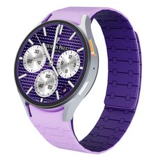 CALYX Galaxy Watch 相容矽膠磁吸錶帶, 薰衣草紫色, 1個