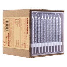 your Candle 大容量蛋糕生日蠟燭, 100個, 06 金屬銀