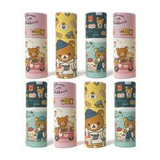 Feelbox 鬆弛熊迷你木製彩色鉛筆 8p, 12 種顏色