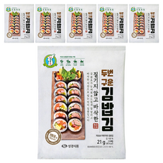 Sung Gyung Food 成京 兩次翻烤飯捲用海苔, 21g, 6包