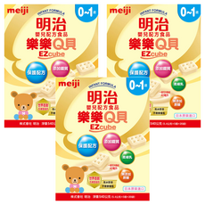 meiji 明治 樂樂Q貝 嬰兒配方食品 0~1歲 540g, 20袋, 3盒