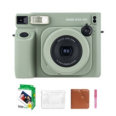 FUJIFILM 富士 instax Wide 400+底片 20枚+保護殼 透明+寬版相冊 隨機出貨+Mipen隨機出貨組, 1套, 單一商品
