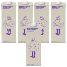 MINOR FIGURES 小人物 濃厚版燕麥奶 咖啡師, 1L, 5瓶