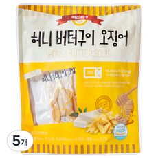 마이징오 허니 버터구이 오징어, 180g, 5개