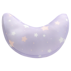 PeNi 培婗 3D透氣安全帶半月枕 國際認證Oeko-Tex紡織品認證 SGS多項檢測, 紫色星星, 1個