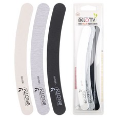 벨로티 국내생산 고급 손톱샌딩 네일파일 세트, 바나나형, 1세트