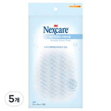 넥스케어 에브리데이 샤워타올, 블루, 1개입, 5개