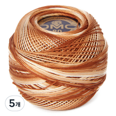 DMC 19號線 80編織刺繡蕾絲線, 105, 5個