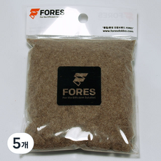FORES 建築模型造景材料戶外草坪粉 5號 秋季草坪 30g, 5個