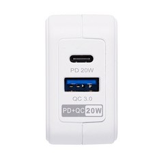 安全達人 PD + QC 20W 智慧型急速充電器, UB 51, 白色