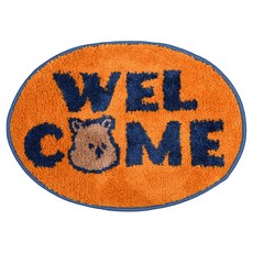 Dailylike My Buddy橢圓形腳踏墊, 02 歡迎