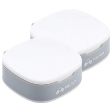 디와이 휴대용 알약 케이스 4칸 화이트, 2개