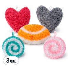 NEWVIA 環保雙層壓克力菜瓜布, 5個, 3套