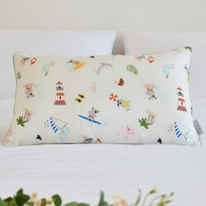 ahtty blanc 孩童涼爽枕頭+枕套 2入, 2號(枕套)