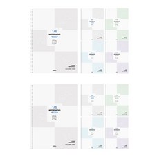 펜피아 3000 스프링 6분할 수학노트, 랜덤 발송, 10개