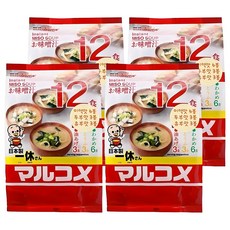 marukome 即飲味噌湯 12入, 216g, 4個