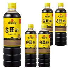 송표 골드 몽고간장, 900ml, 5개