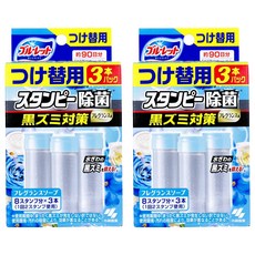 小林製藥 BLUELET 馬桶清潔芳香凝膠 補充無本體 白色皂香 3入, 84g, 2盒