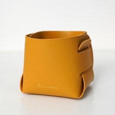 제이앤에이 북유럽 데스크 정리 수납 필통, 옐로우, 1개