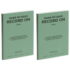 ICONIC 2026 Record On 日記本 無日期週計畫 B6 行事曆 手帳, 2個, 03 GROVE