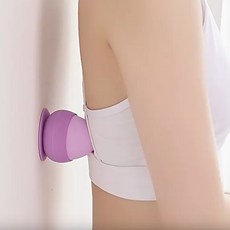 사비나 실리콘 흡착형 발바닥 지압 마사지볼, 퍼플, 1개