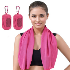 Hensen 便攜式運動輕薄毛巾, 2個, 玫瑰色