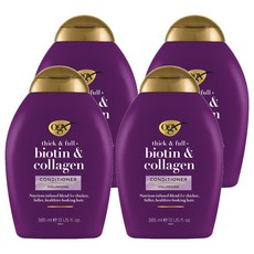 OGEX NIP & FULL PLUS 生物素 & 膠原蛋白護髮素, 385ml, 4個