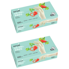 orUn 乳膠衛生手套 M, 單一顏色, 2個