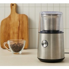 홈플래닛 스테인레스 원터치 전동 커피그라인더, CG9701-CB