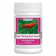 OTTO 建興水族 彩色米蝦成長飼料, 35g, 1瓶
