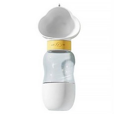 叮咚 Pet Pet 2 合 1 多雲便攜水瓶, 1個, 白色的