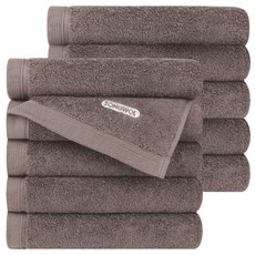 Songwol 松月 Comfort Ground 飯店毛巾 200g 40支 精梳棉, 10個, 棕色