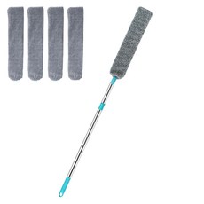 Wikicell 可調節長度除塵多用途掃帚 + 清潔布 4入, 1套, 混合顏色