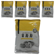 청솔 유자차, 5개, 900g