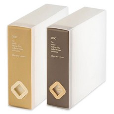 LIMSTAIL 相簿型CD DVD收納盒 2件組, 棕色+深棕色, 1套