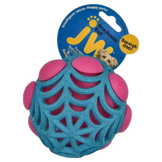 Petmate jw 嗶嗶網狀造型球 耐用堅固, 藍色 + 粉色, 1個