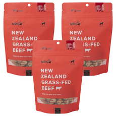 NRG+ 原味覺醒 犬用原肉凍乾生食餐 優質肉類 冷凍乾燥 不怕過敏 紐西蘭, 草飼牛, 50g, 3包