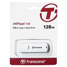 Transcend 創見 隨身碟 JF730 USB 3.1 Gen 1 超大存儲空間, 1個, 128GB
