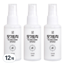 깔끔대장 모기퇴칙 벅스제로 스프레이, 12개, 50ml