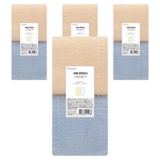 SHABATH 泡泡雙面網紗沐浴巾 2款, 米色 + 藍色, 2入, 4套