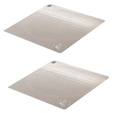 bruma 正方形矽膠電磁爐防刮保護墊, 灰色, 2個