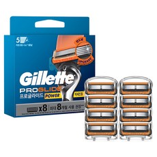 Gillette 吉列 新款 ProGlide 鋒護動力刮鬍刀片, 1個, 8入