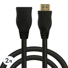 Comgil HDMI 2.0Ver 延長轉接線 黑色, 2個, 20cm