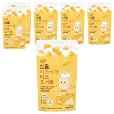 에코맘의산골이유식 산골 사각사각요거트 치즈, 15g, 6개
