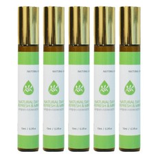 Natural Day Aroma Oil Roll-on Refresh & Mint, 10ml, 5個