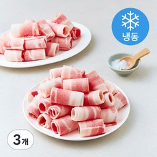 대패 삼겹살 구이용 (냉동), 3개, 700g