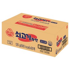 오뚜기 쇠고기라면 업소용 120g, 30개