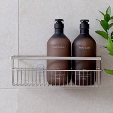 SPIDER LOC 無痕浴室架, 銀色, 1個