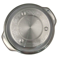 LInox 廚之坊 多功能瀝水籃 SUS#304不鏽鋼, 29cm, LSN29, 1個